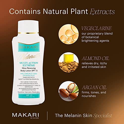 MAKARI Naturalle Multi-Akció Extrém Krém SPF15 (17.6 oz) | Hidratálja, Puhítja, Táplálja, valamint Fokozza a Bőr Természetes Ragyogását