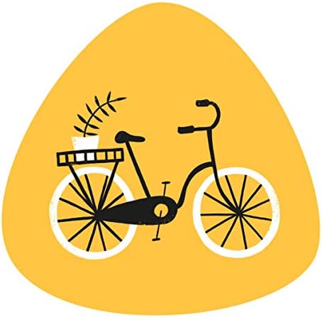 A Század közepén a Modern Retro Kerékpár (Kerékpárok) Alátétek - Készlet 4 Különböző Minták Készült Svédországban a Préselt Nyírfa