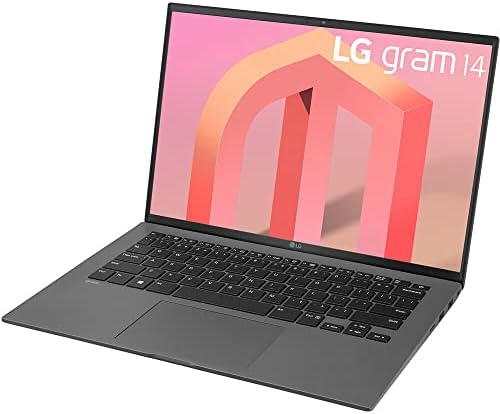 LG Gramm 14 Ultrakönnyű Laptop (2023 Új) | 12-Core Intel i7-1260P | 1920x1200 IPS Kijelző | Háttérvilágítású Gomb | Thunderbolt 4 | WiFi