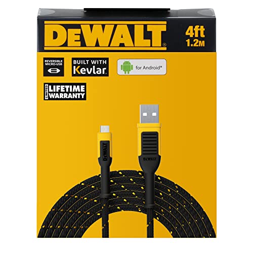 DEWALT Megerősített Fonott Kábel Micro-USB-s, Micro USB-Kábel, USB-Micro USB-Kábel, Android, Töltő, Kábel, Telefon Töltő, Android,