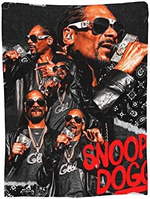 Snoop Énekes Dogg Ultra Puha Takaró Dobja Könnyű, Meleg 3D Divat Nyomtatás Kanapé, Kanapé, Ágynemű Nappali 60x50