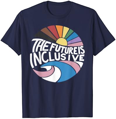 Vintage Retro A Jövő Inclusive LMBT Meleg Jogok Büszkeség, T-Shirt
