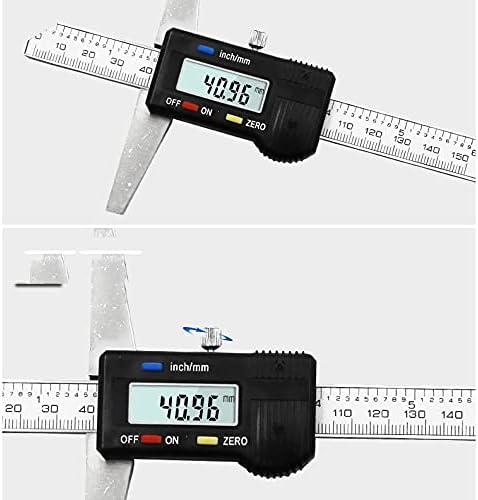 SJYDQ 0-150 mm-Rozsdamentes Acél/Műanyag LCD Digitális Tolómérő 6 hüvelykes Eszköz, Mélység Mérő Eszközök által