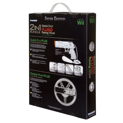 dreamGEAR Nintendo Wii Versenyt Lőni Csomag (ezüst)