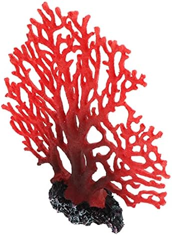 Yardwe Egyedi Zátony Díszek Gyönyörű Táj Hamis Növények Vörös Kényes Egyszerű Miniatúrák Szimuláció a Halak a Víz alatt Elég
