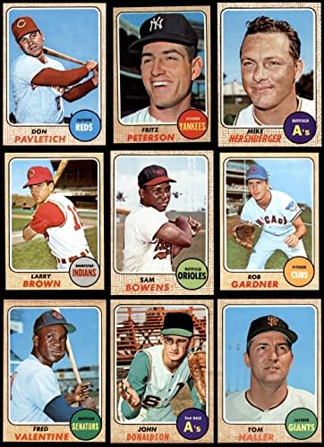 1968 Topps Baseball 100 Kártya Starter Set/Sok (Baseball Szett) EX/MT+