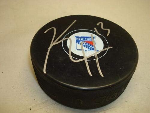 Kevin Hayes Aláírt New York Rangers Jégkorong Dedikált 1C - Dedikált NHL Korong
