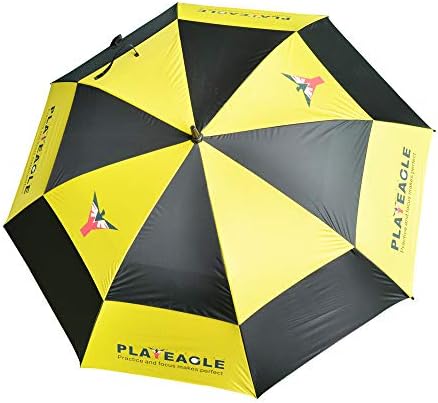 Toxz Dupla Nylon Lombkorona Golf Esernyő Anti-UV Szélálló Szellőztetett Tető Üvegszálas Keret,Auto Nyitott,Nagy Golf Anti-UV Esernyő