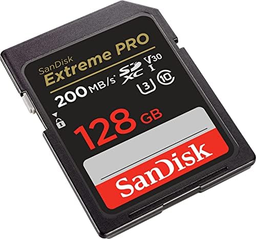 128GB SanDisk SD Extreme Pro Memória Kártya (Két Komponensű) Működik Nikon D3500, D7500, D5600 DSLR Digitális Fényképezőgép (SDSDXXD-128G-GN4IN)
