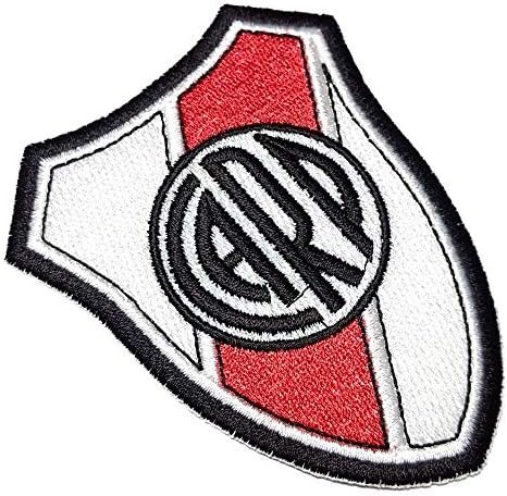 TIAR005T River Plate Argentína Pajzs Foci Foci Hímzett Javítás Vas vagy Varrjuk Méret 2.95×3.62 a